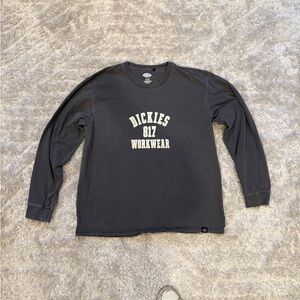Dickies Gray Crew Neck long sleeve T-Shirt